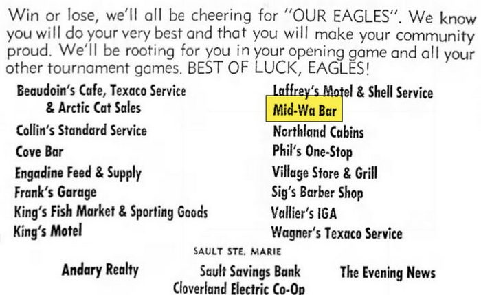 Mid-War Bar (John Henrys) - Feb 28 1972 Ad For Mid-Wa